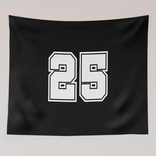 Item preview, 25 shirt number college style football soccer designed and sold by GeogDesigns.