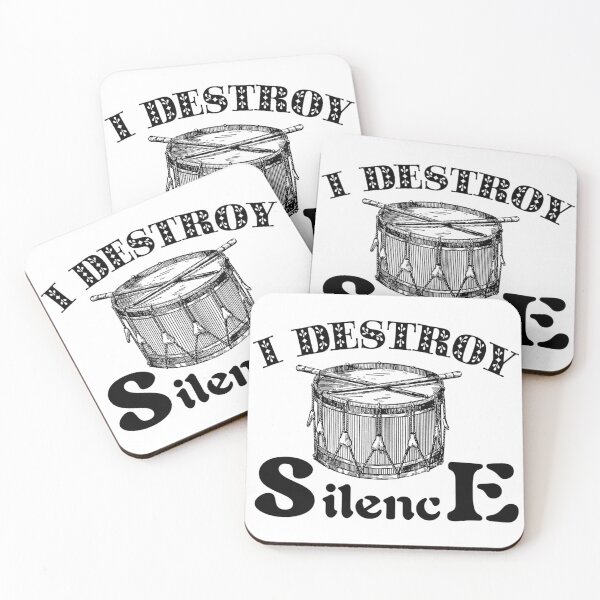 Item preview, I Destroy Silence Drums designed and sold by Magic-Offers.