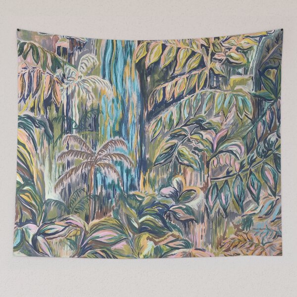 Item preview, Waterfall landscape tapestry designed and sold by alicepurlprint.