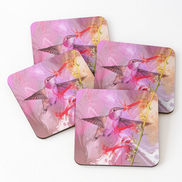 Item preview, Colorful hummingbird art designed and sold by Imaginarium Studio.