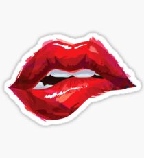 Lip bite Sticker