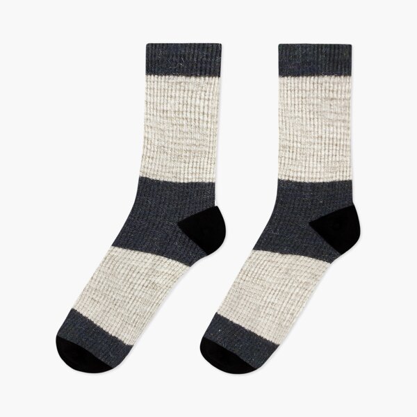 Item preview, Black and white horizontal striped fabric designed and sold by Dinashop.