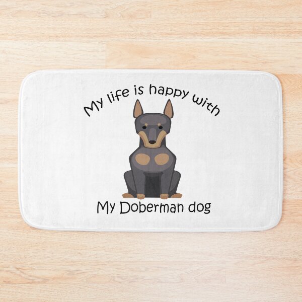 Item preview, My life is happy with my Doberman dog designed and sold by merchfun2.