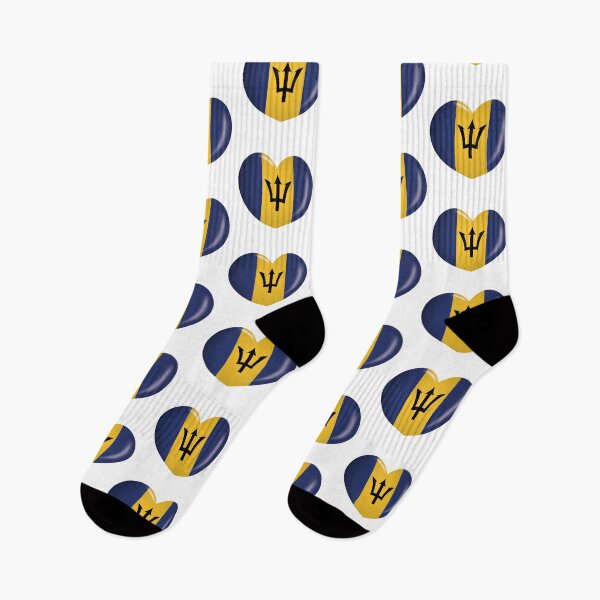 Item preview, Icon representing heart button flag of Barbados. Ideal for catalogs of institutional materials and geography designed and sold by LucianoCosmo.