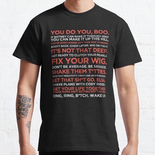 Cody Rigsby Motivational Quotes - Peloton Red & White Inspirational T-shirt classique