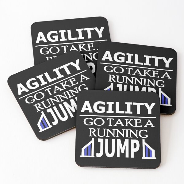 Item preview, DOG AGILITY GO TAKE A RUNNING JUMP designed and sold by onemoormove.
