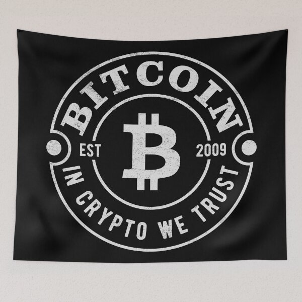 Item preview, Bitcoin In Crypto We Trust designed and sold by MisterMacadamia.