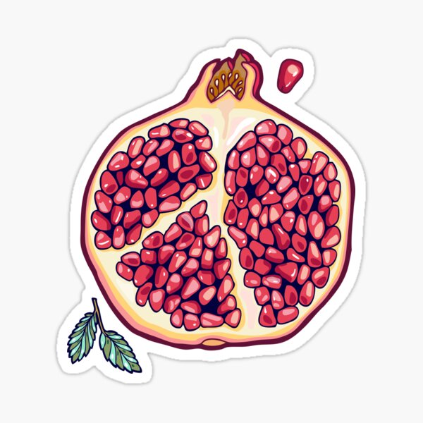 pomegranate garden Sticker