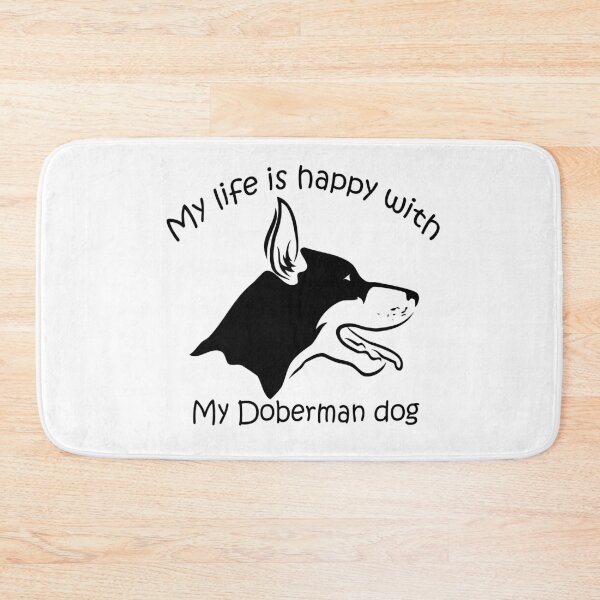 Item preview,  My life is happy with my Doberman dog designed and sold by merchfun2.