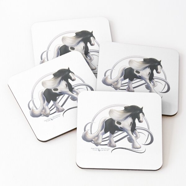 Item preview, Black Tobiano Gypsy Vanner Horse designed and sold by sylvanmist.