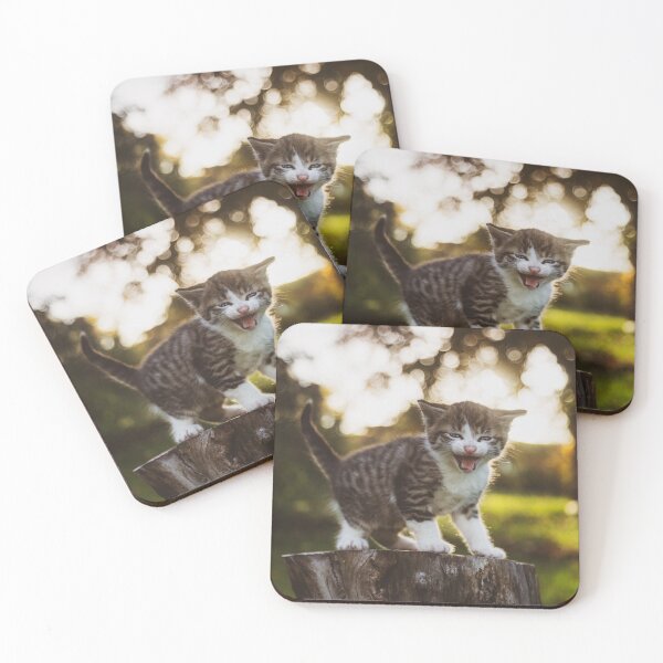 Item preview, Adorable Kitten Meowing designed and sold by WriteThatDown.