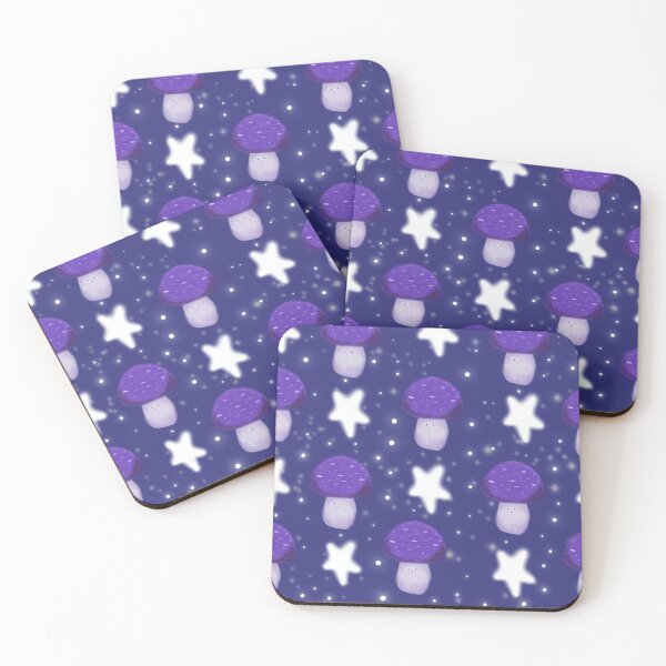 Item preview, Purple Mushroom & Star Print designed and sold by KaitLouise.