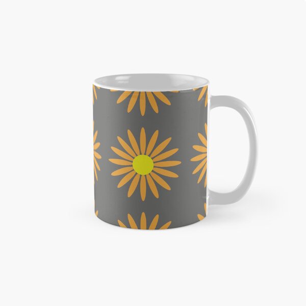 Item preview, yellow gerbera flower seamless pattern designed and sold by linagaiaart.