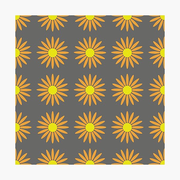 Item preview, yellow gerbera flower seamless pattern designed and sold by linagaiaart.