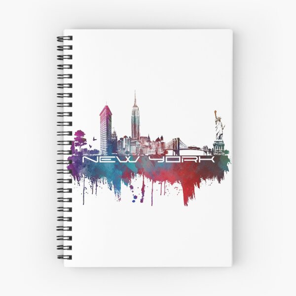 Item preview, New York skyline blue designed and sold by JBJart.