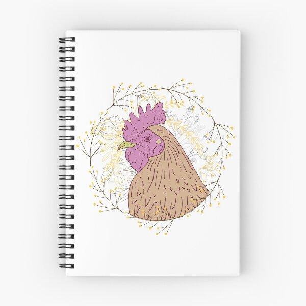 Item preview, spring chicken cute flower hen designed and sold by TheWaterBirds.