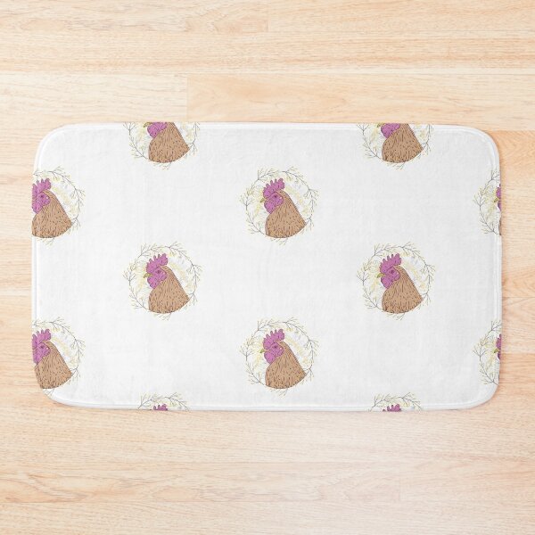 Item preview, spring chicken cute flower hen designed and sold by TheWaterBirds.
