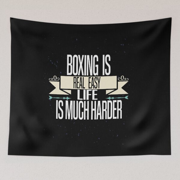 Item preview, Boxing is real easy life is much harder : amazing fitness motivation idea designed and sold by Jadyco.