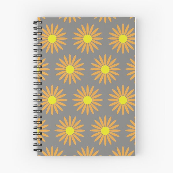 Item preview, orange gerbera flowers seamless pattern designed and sold by linagaiaart.