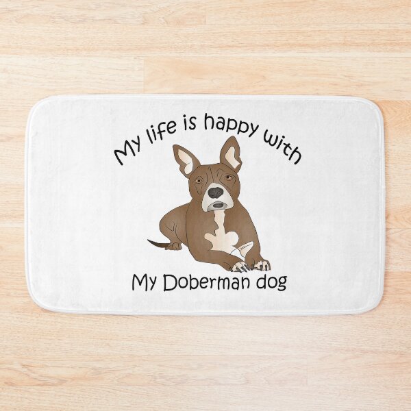 Item preview,  My life is happy with my Doberman dog designed and sold by merchfun2.