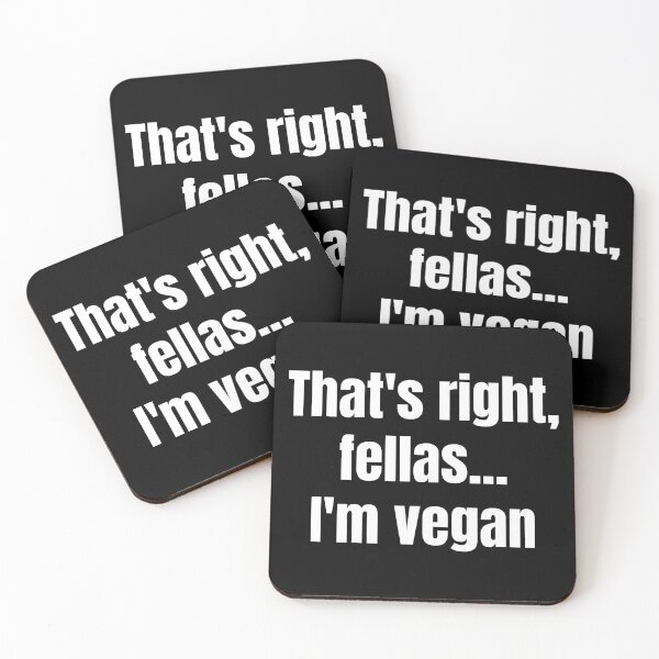 Item preview, That’s Right Fellas I’m Vegan designed and sold by WhimsicaliTee.