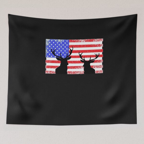 Item preview, American Deer Hunter- Deer Hunting Gift designed and sold by SharpThreadZ.