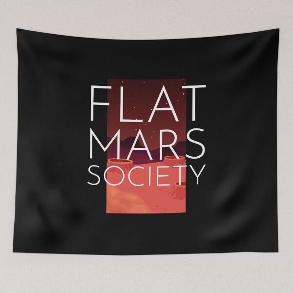 Item preview, FLAT MARS SOCIETY - Space Lovers Gifts designed and sold by yeknow.