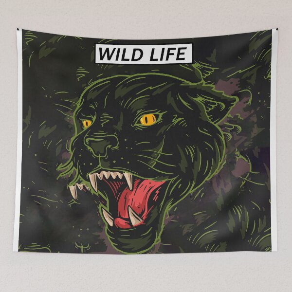 Item preview, Black Panther Wild Life (Jungle) designed and sold by ClothingJerown.