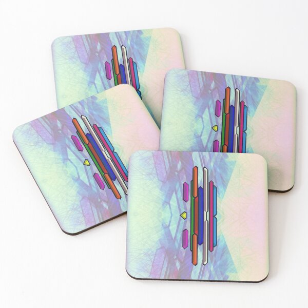 Item preview, Neon Realm Abstract Bars designed and sold by Tritonn204.