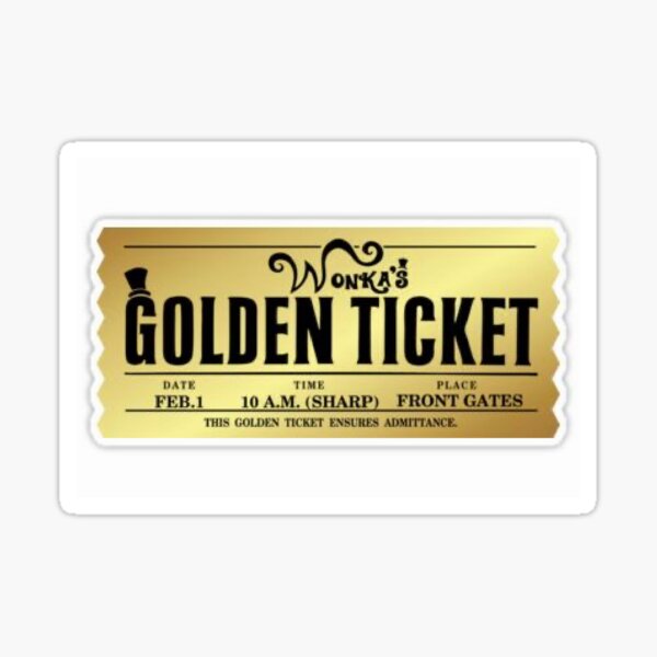 Шоколад Wonka Golden ticket