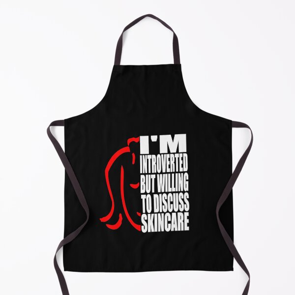 Item preview, I'm Introverted But Willing Discuss Skincare - Funny Shirt Woman designed and sold by HoneyBadgerBox.