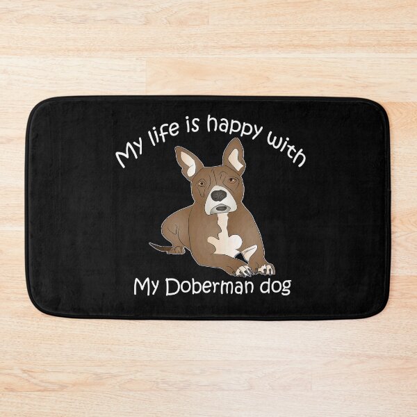 Item preview,   My life is happy with my Doberman dog designed and sold by merchfun2.