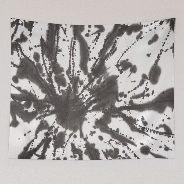 Item preview, Black and white paint texture Tie dye designed and sold by BlankaDesigns.
