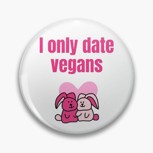Item preview, I Only Date Vegans Cute Bunnies Vegan Valentine designed and sold by WhimsicaliTee.