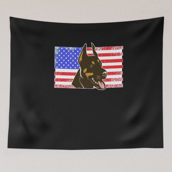 Item preview, American Doberman- Doberman Lover Gift designed and sold by SharpThreadZ.