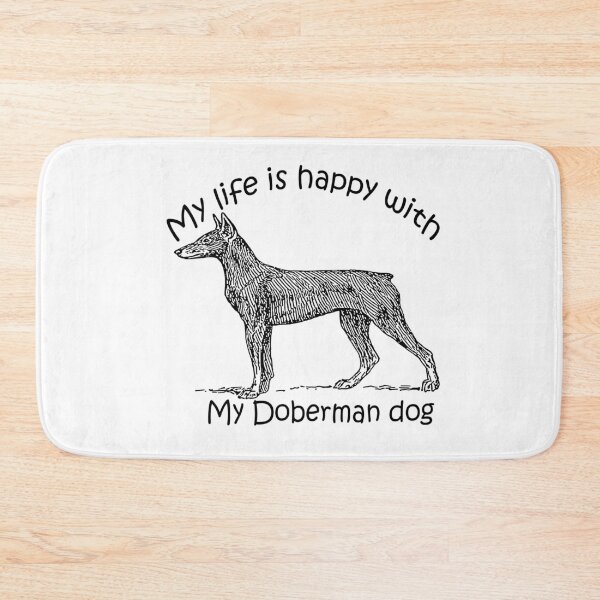 Item preview,   My life is happy with my Doberman dog designed and sold by merchfun2.