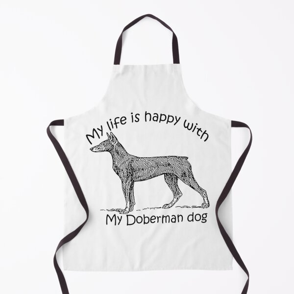 Item preview, My life is happy with my Doberman dog designed and sold by merchfun2.