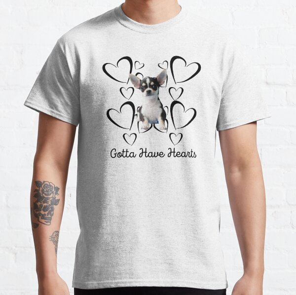 Gotta Have Hearts Black & White Chihuahua Pup Classic T-Shirt