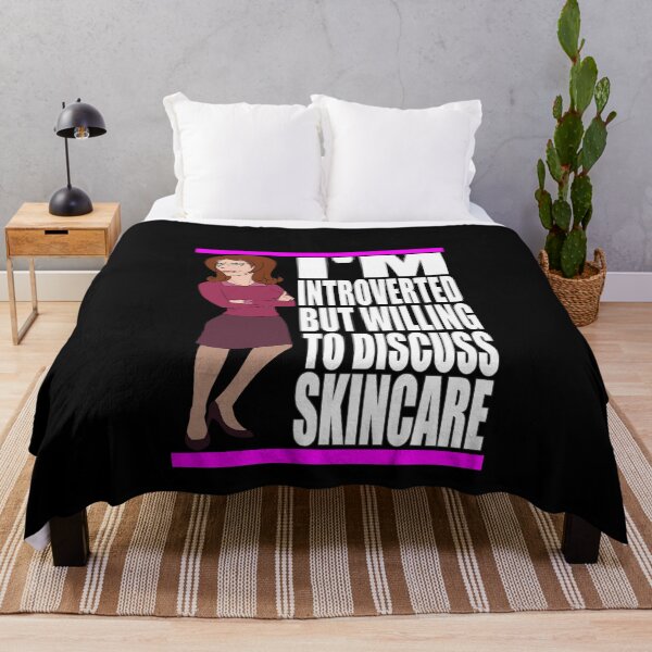 Item preview, I'm Introverted But Willing Discuss Skincare designed and sold by HoneyBadgerBox.