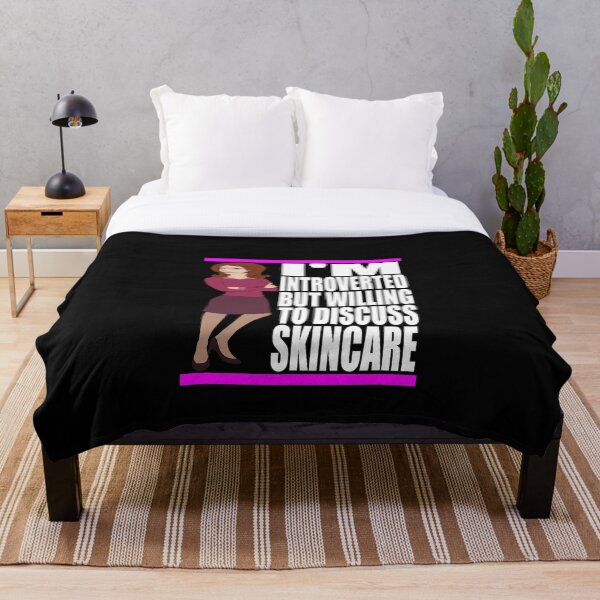 Item preview, I'm Introverted But Willing Discuss Skincare designed and sold by HoneyBadgerBox.