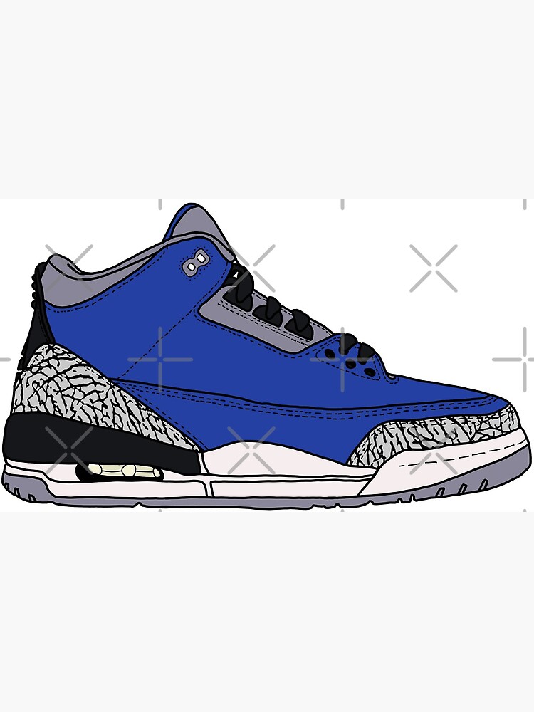 jordan retro 3 drawing