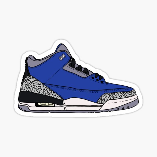 Vista previa del artículo con la obra «Air Jordan III (3) "Varsity Blue"», diseñado y vendido por gaeldesmarais.