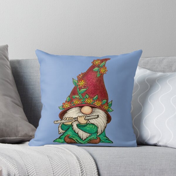 Item preview, Gnome playing the Flute designed and sold by SarahCD13.