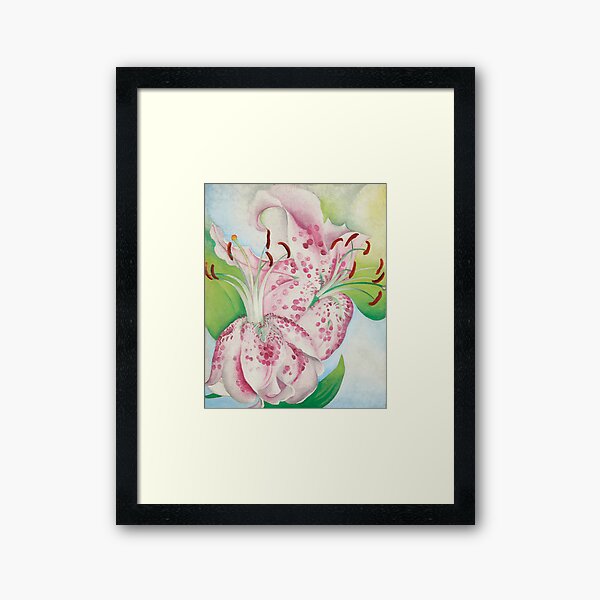 Item preview, Georgia O'Keeffe Pink Spotted Lilly designed and sold by emidye20.