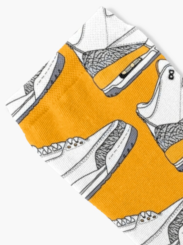 laser orange socks