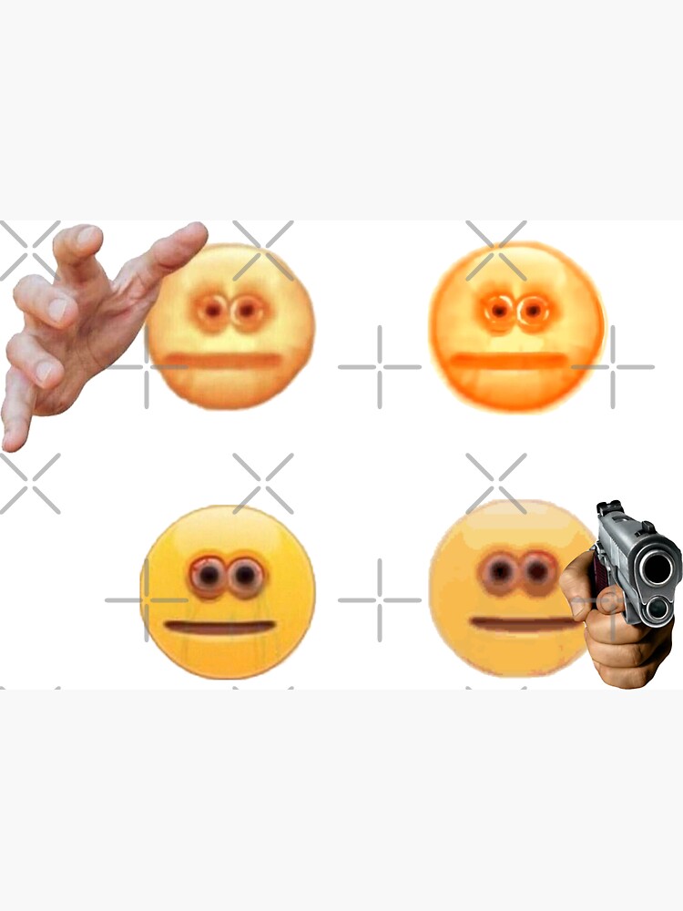 cursed emoji, hand emoticon meme drawing. - Cursed - Magnet