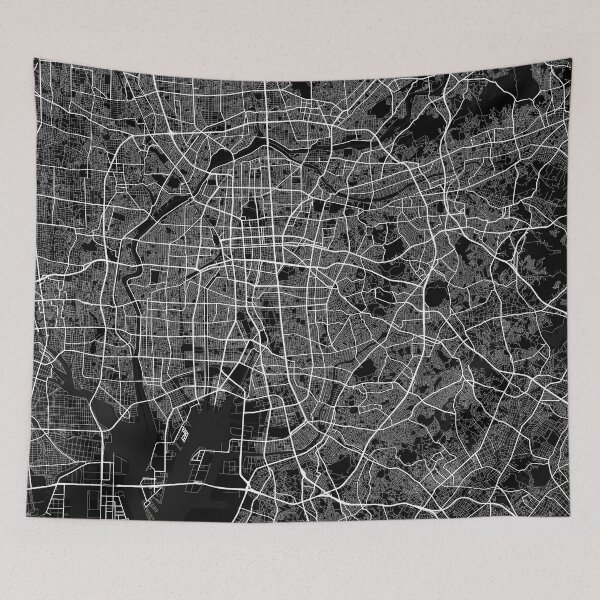 Item preview, Nagoya City Map of Japan - Full Moon designed and sold by deMAP.