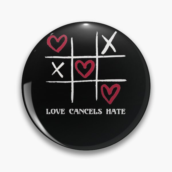 Artikelvorschau, Love Cancels Hate Team Love Tic Tac Toe Valentines Day entworfen und verkauft von deificusArt.