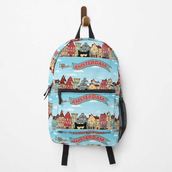 Item preview, Amsterdam Skyline Cat Funny Gift For Travelers And Cat Lovers designed and sold by Style2Vie.