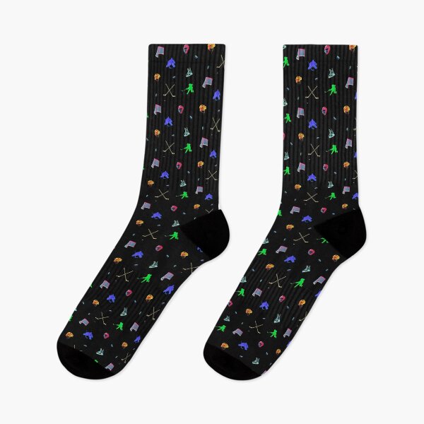 Item preview, Hockey Pattern ( Hockey sticks - Puck - Skates - Net - Helmet - goalie - shot ) designed and sold by Dude  Stuff.
